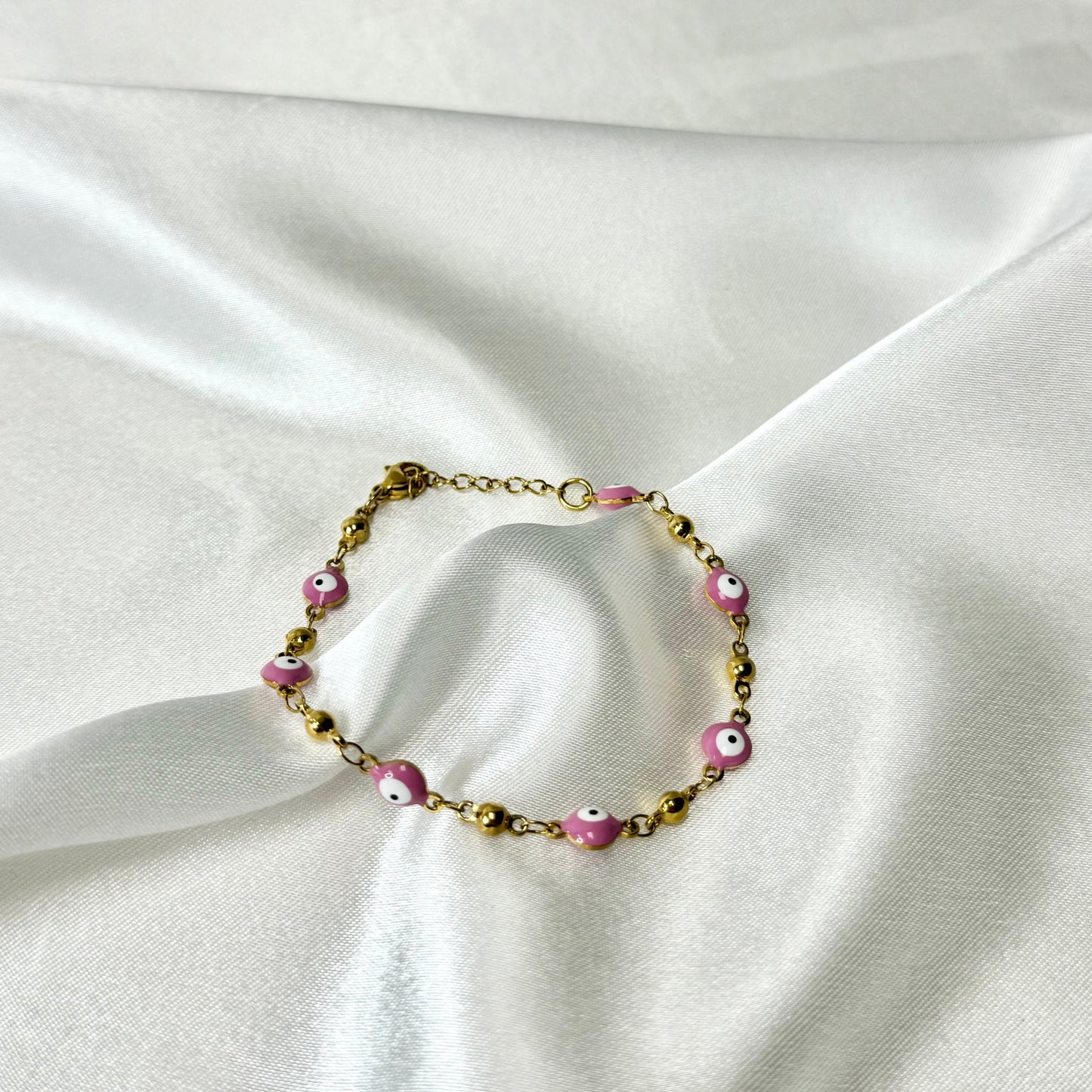 Evil Eye Bracelet - Pink