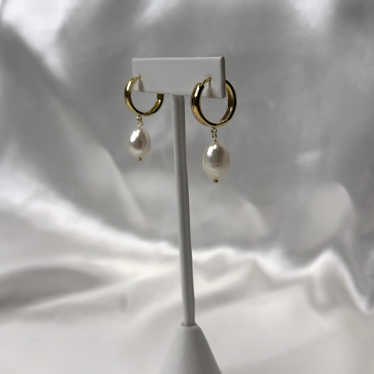 Pearl Hoop Earring